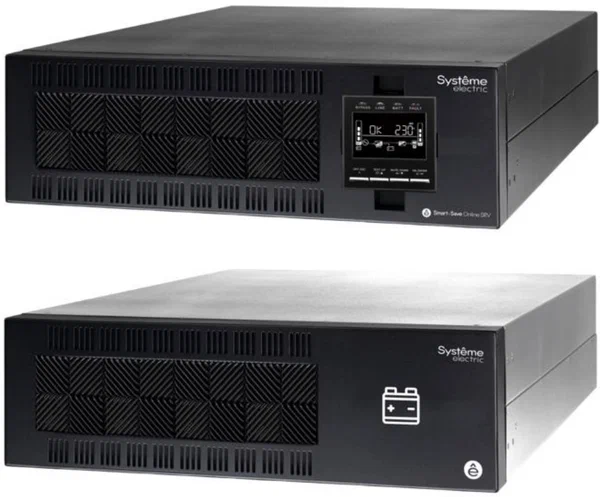ИБП с двойным преобразованием Systeme Electric Smart-Save Online SRVSE10KRTXLI6U черный