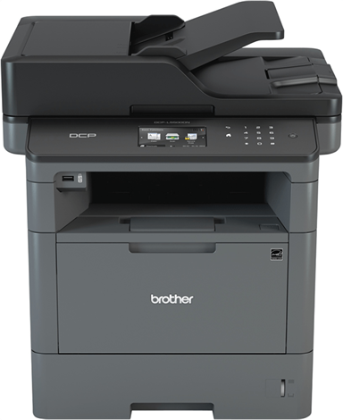МФУ лазерное Brother DCP-L5500DN, P/C/S, A4, 40 стр/мин, 256 Мб, Duplex, ADF40, LAN, USB, старт. картридж 2000 стр.